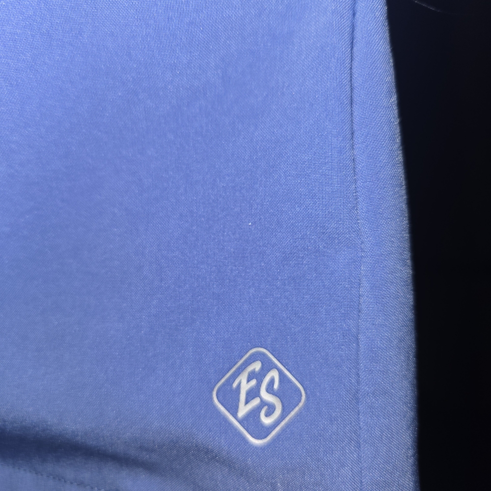 Uniform Advantage Easy Stretch Ceil Blue Scrub Top S Advent Health - Picture 3 of 4